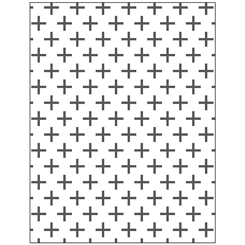 Embossing Folder, cross, size 11x14 cm, thickness 2 mm
