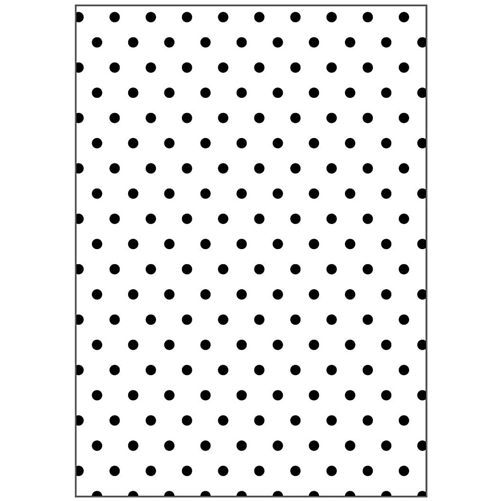 Embossing Folder, polka dot, size 13x18,5 cm, thickness 2 mm