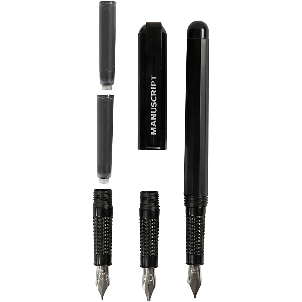 Beginners Calligraphy Set, W: 0,85-1,6 mm, black