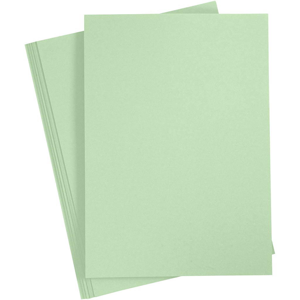 Paper, A4, sheet 210x297 mm, 80 g, light green, 20 pc