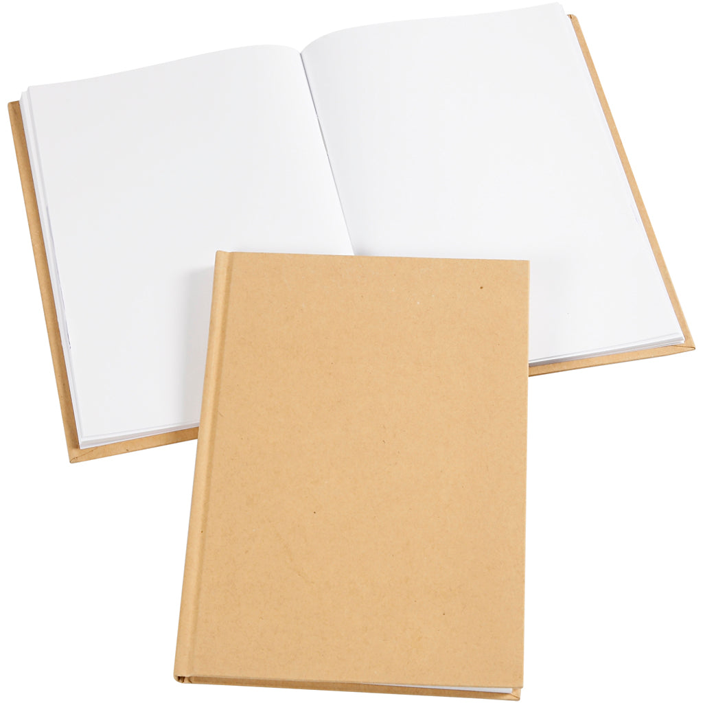 Sketchbook, A5, thickness 8 mm, 80 g, brown