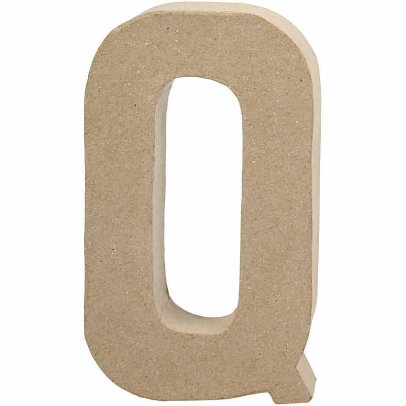 Letter, Q, H: 20,3 cm, W: 11,5 cm, thickness 2,5 cm