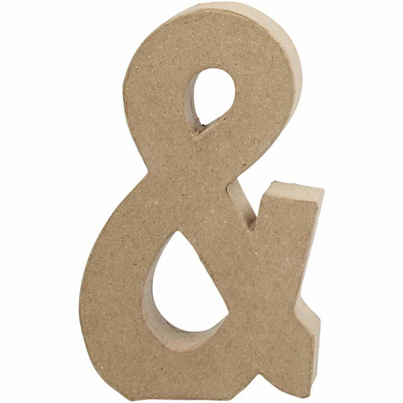 Symbol, &, H: 19,9 cm, W: 11,5 cm, thickness 2,5 cm