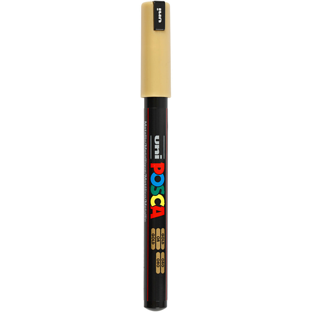 Posca Marker, no. PC-1MR, line 0,7 mm, extra-fine, gold