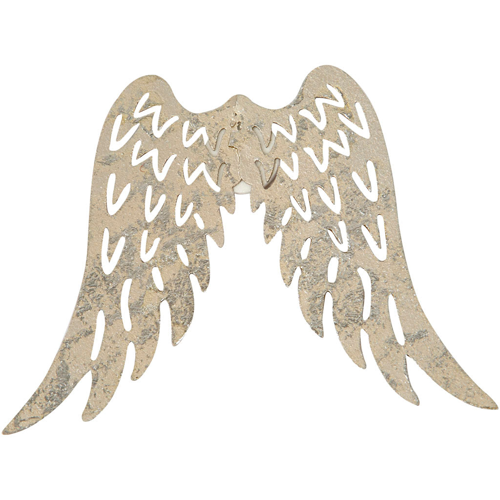 Metal Wings, H: 6 cm, W: 7,5 cm, 30 pc