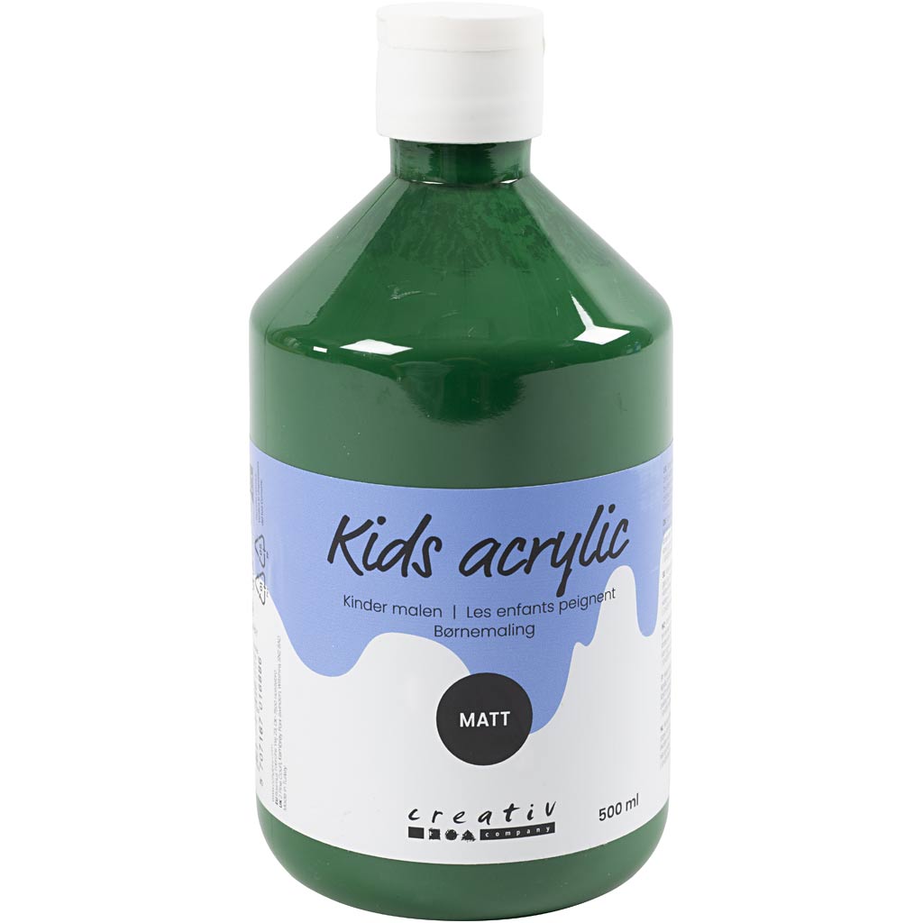 Acrylic Paint Matte, dark green, 500 ml/ 1 bottle