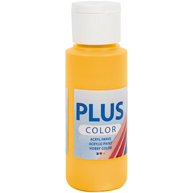 Plus Color Craft Paint, yellow sun, 60 ml/ 1 bottle