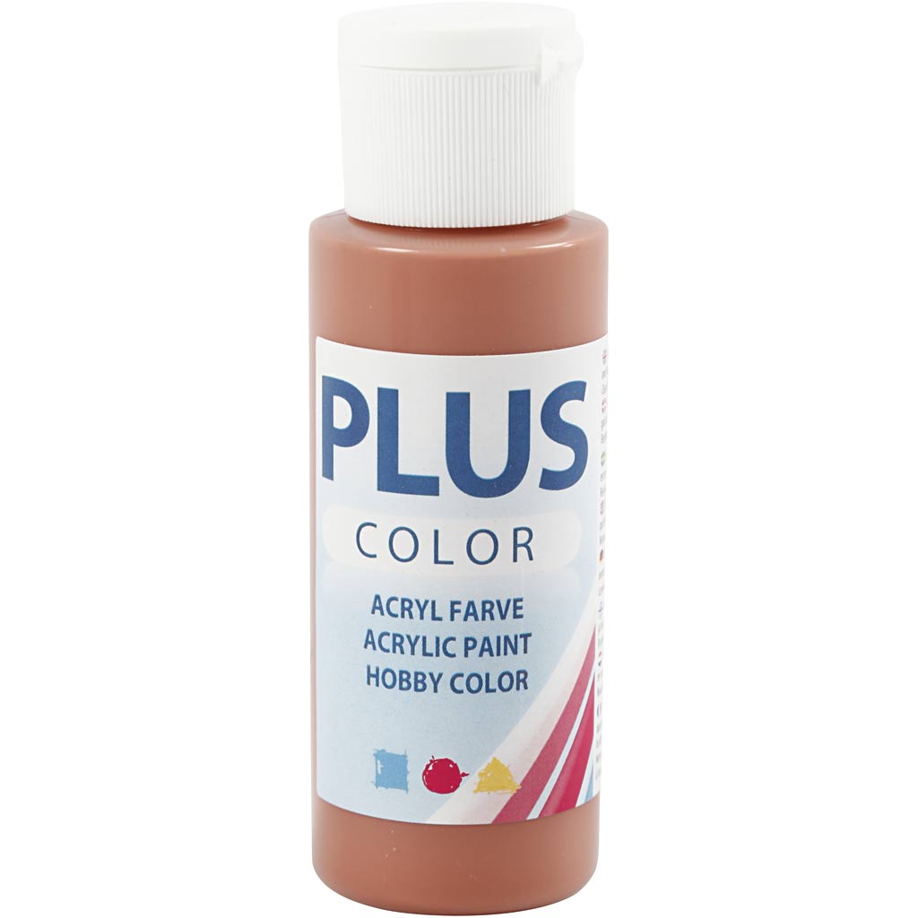 Plus Color Craft Paint, terracotta, 60 ml/ 1 bottle