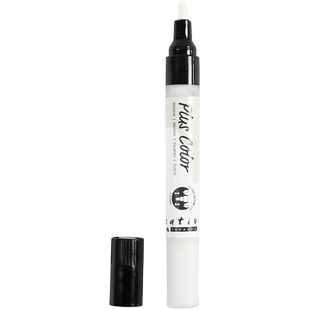 Plus Color Marker, L: 14,5 cm, line 1-2 mm, off-white, 5,5 ml