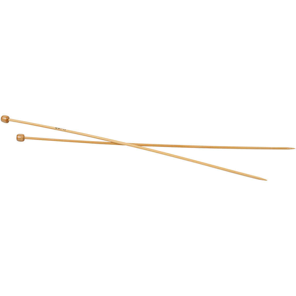 Knitting Needles, L: 35 cm, size 3,5 mm, 1 pair