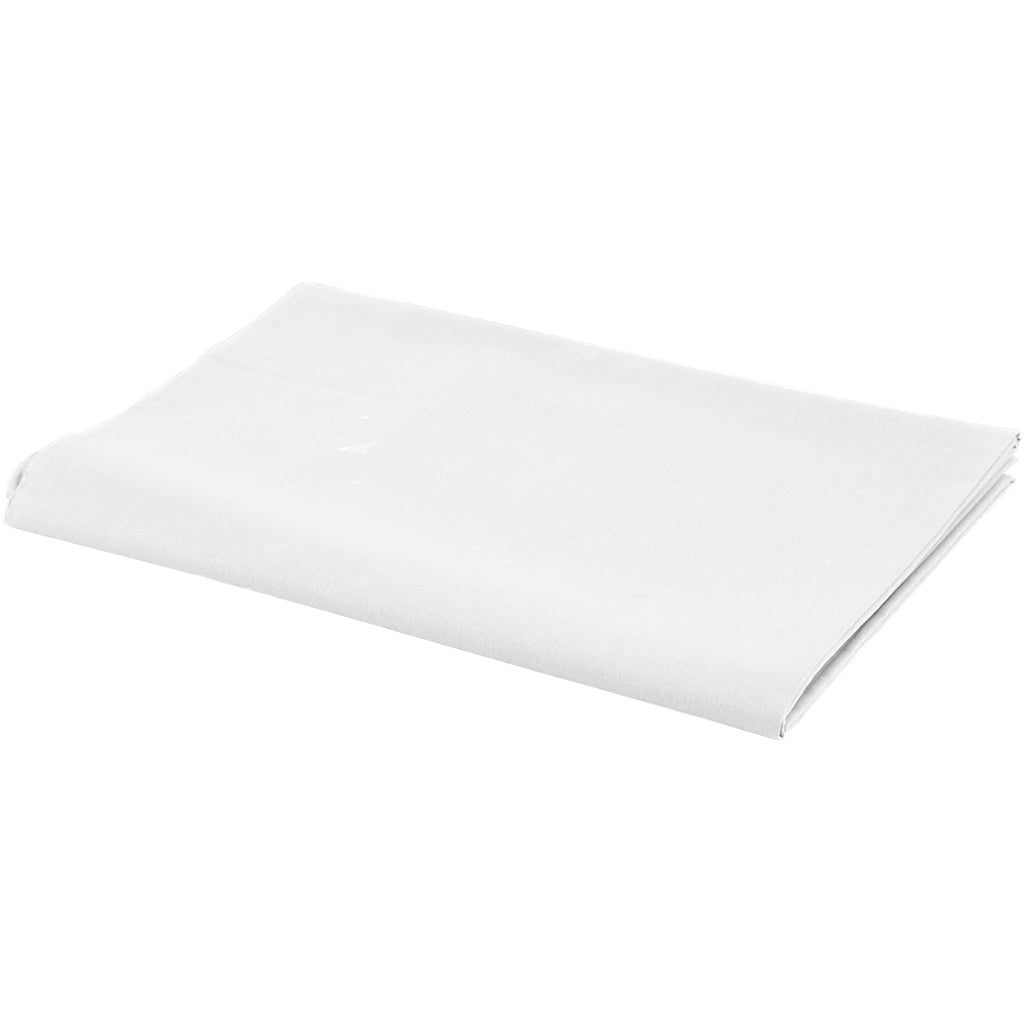 Fabric, W: 145 cm, 140 g, white, 1 rm