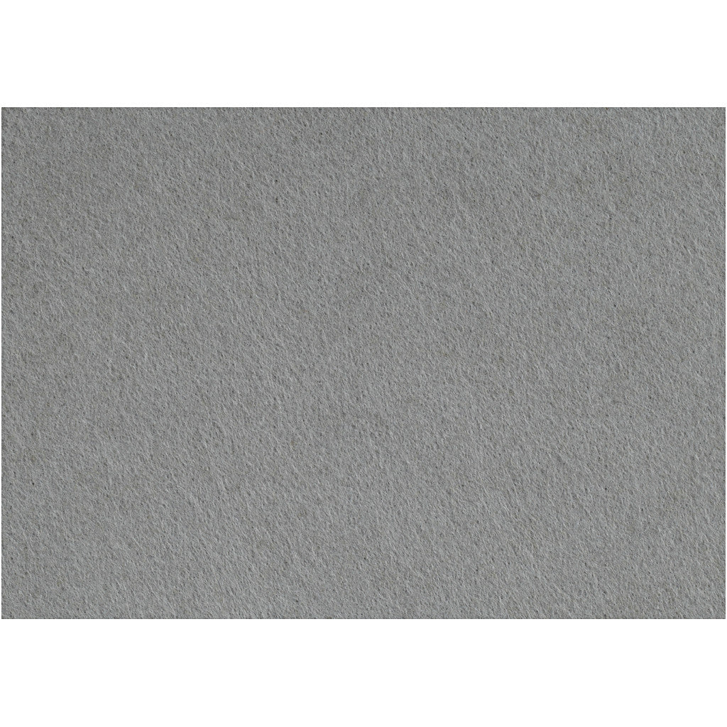 Craft Felt, sheet 42x60 cm, thickness 3 mm, grey, 1 sheet