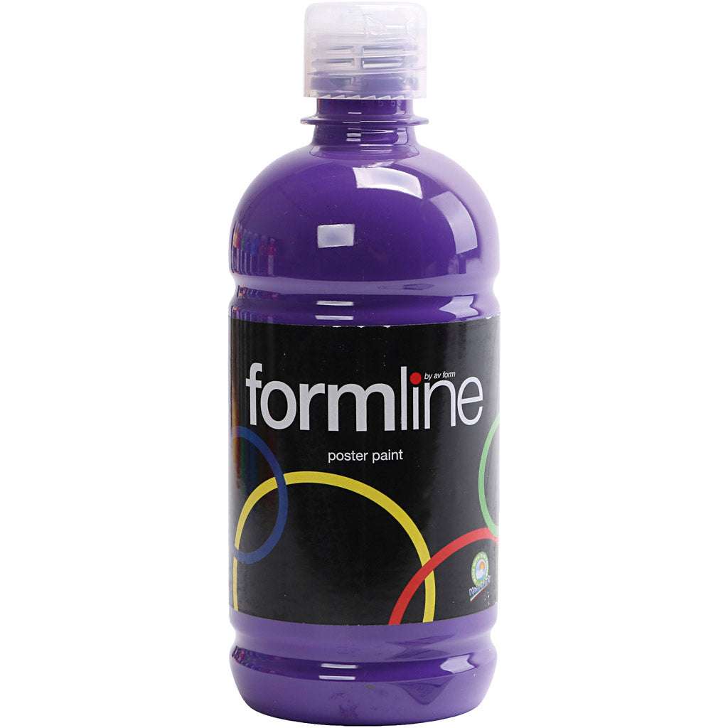 Poster paint Matte, violet, 500 ml/ 1 bottle