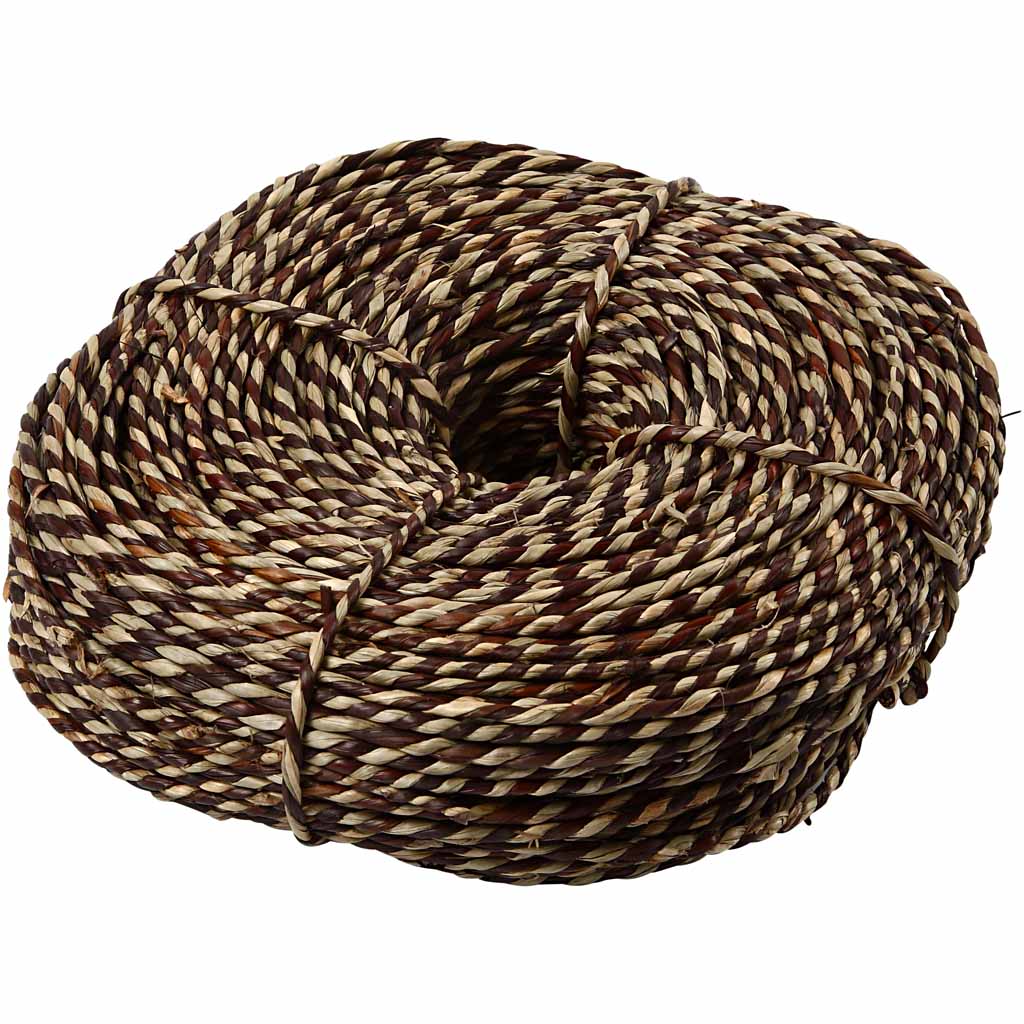 Sea grass, thickness 3,5-4 mm, ca. 80 m, brown, 500 g/ 1 bundle