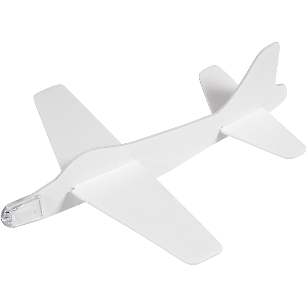 Airplanes, L: 19 cm, W: 17,5 cm, white, 2 pc