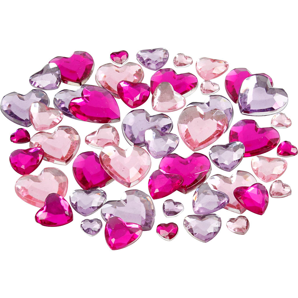 Rhinestones, size 6+10+14 mm, purple, 252 pc