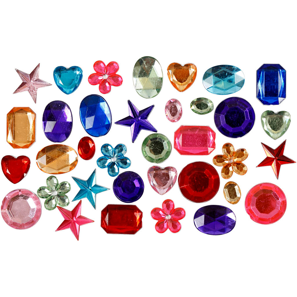 Rhinestones, size 10-15 mm, 15 g