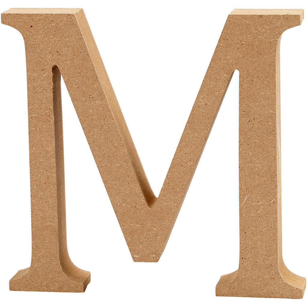 Letter, M, H: 13 cm, thickness 2 cm
