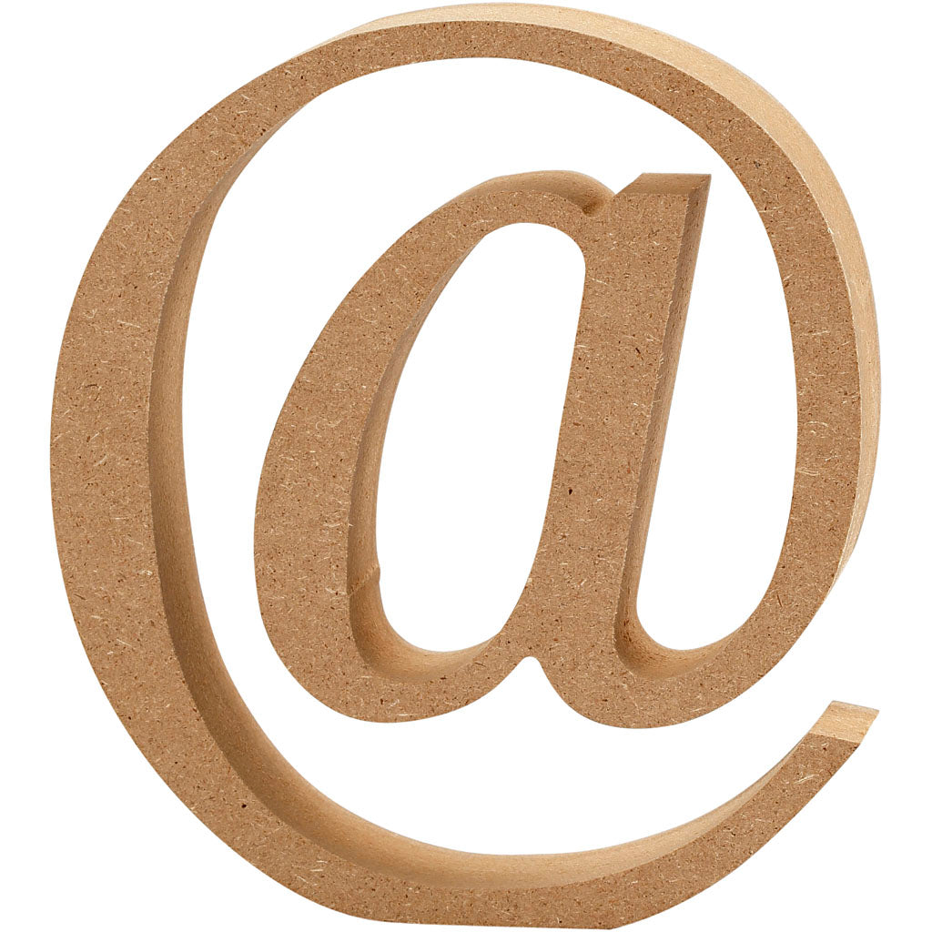 Symbol, @, H: 13 cm, thickness 2 cm