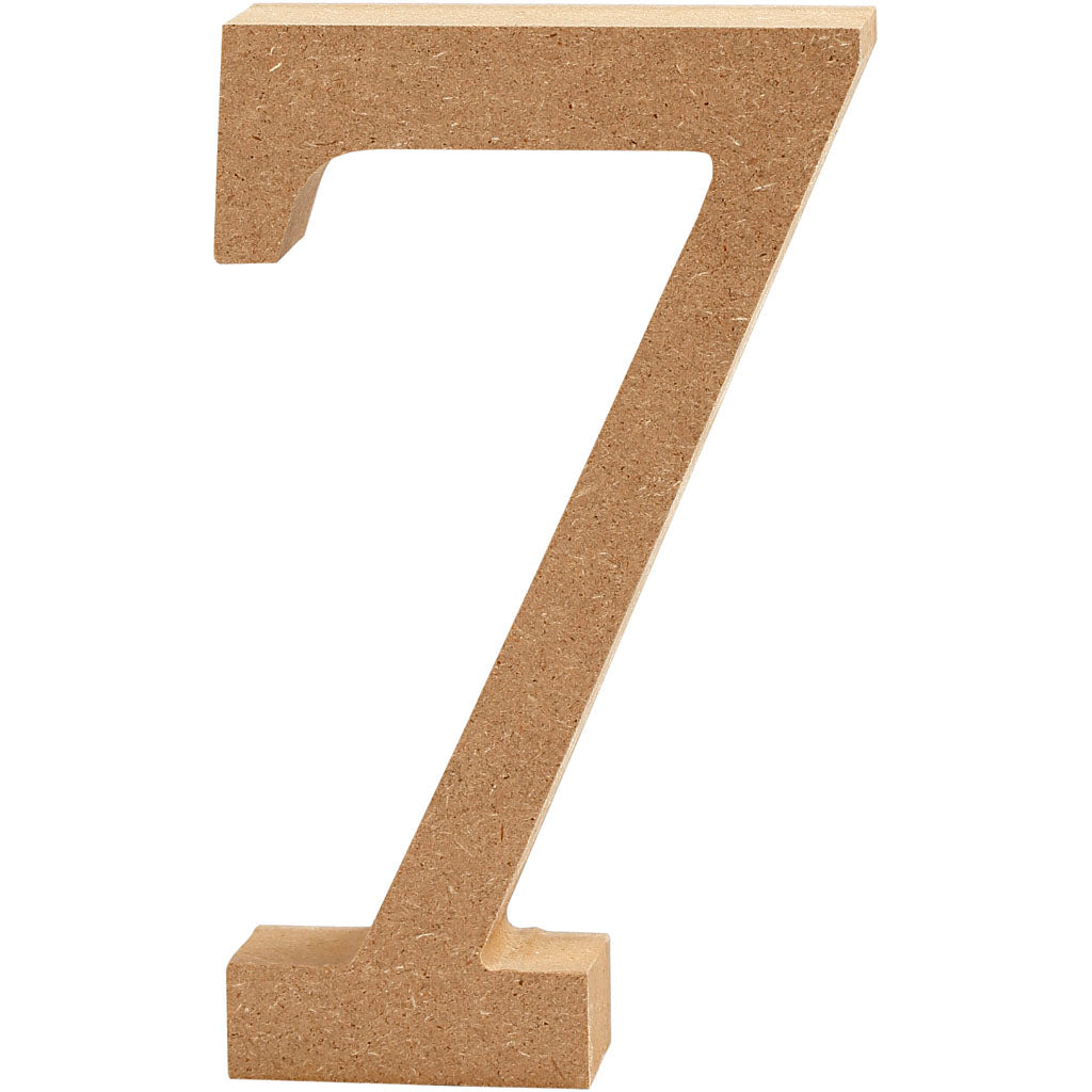 Number, 7, H: 13 cm, thickness 2 cm