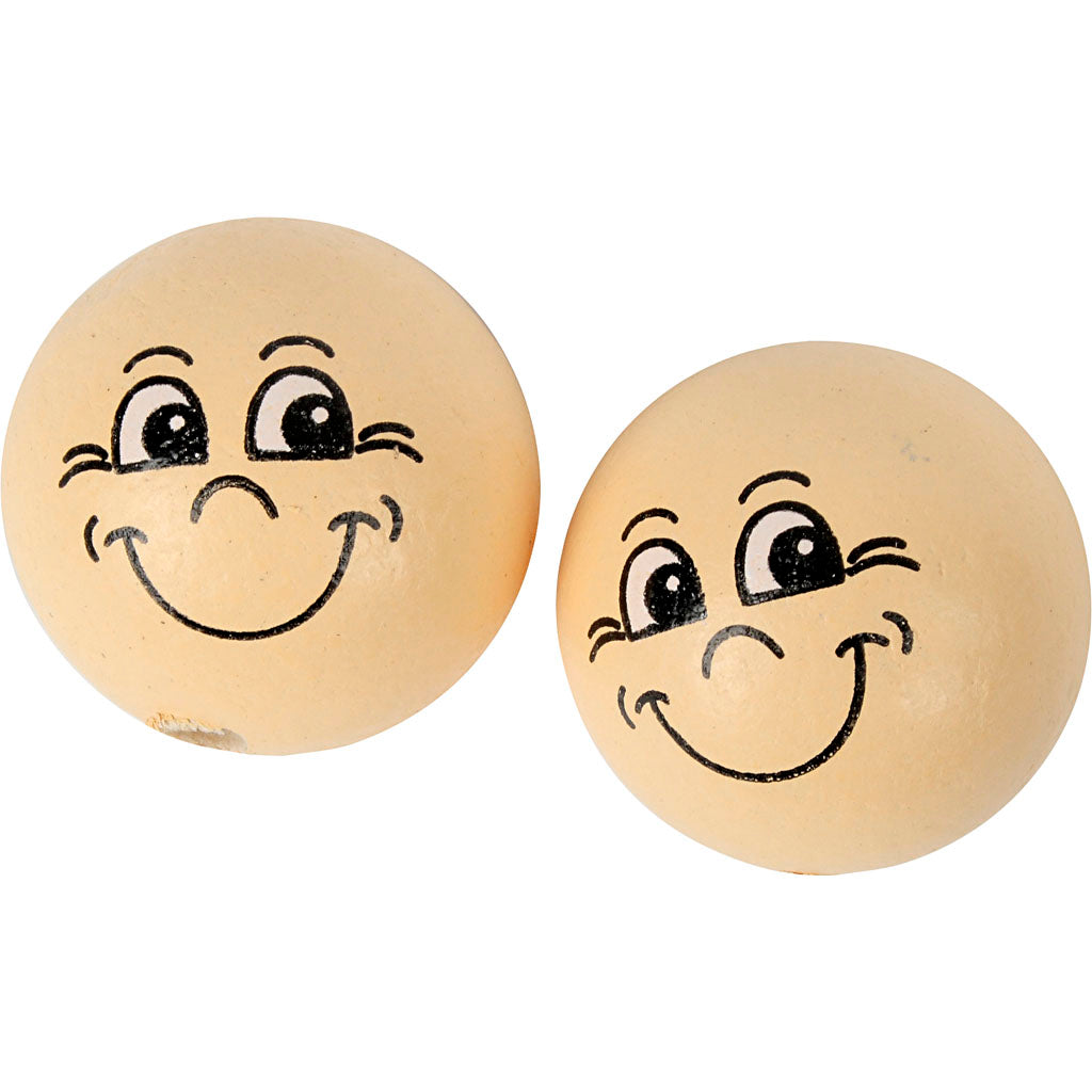 Heads, dia. 22 mm, light beige, 10 pc