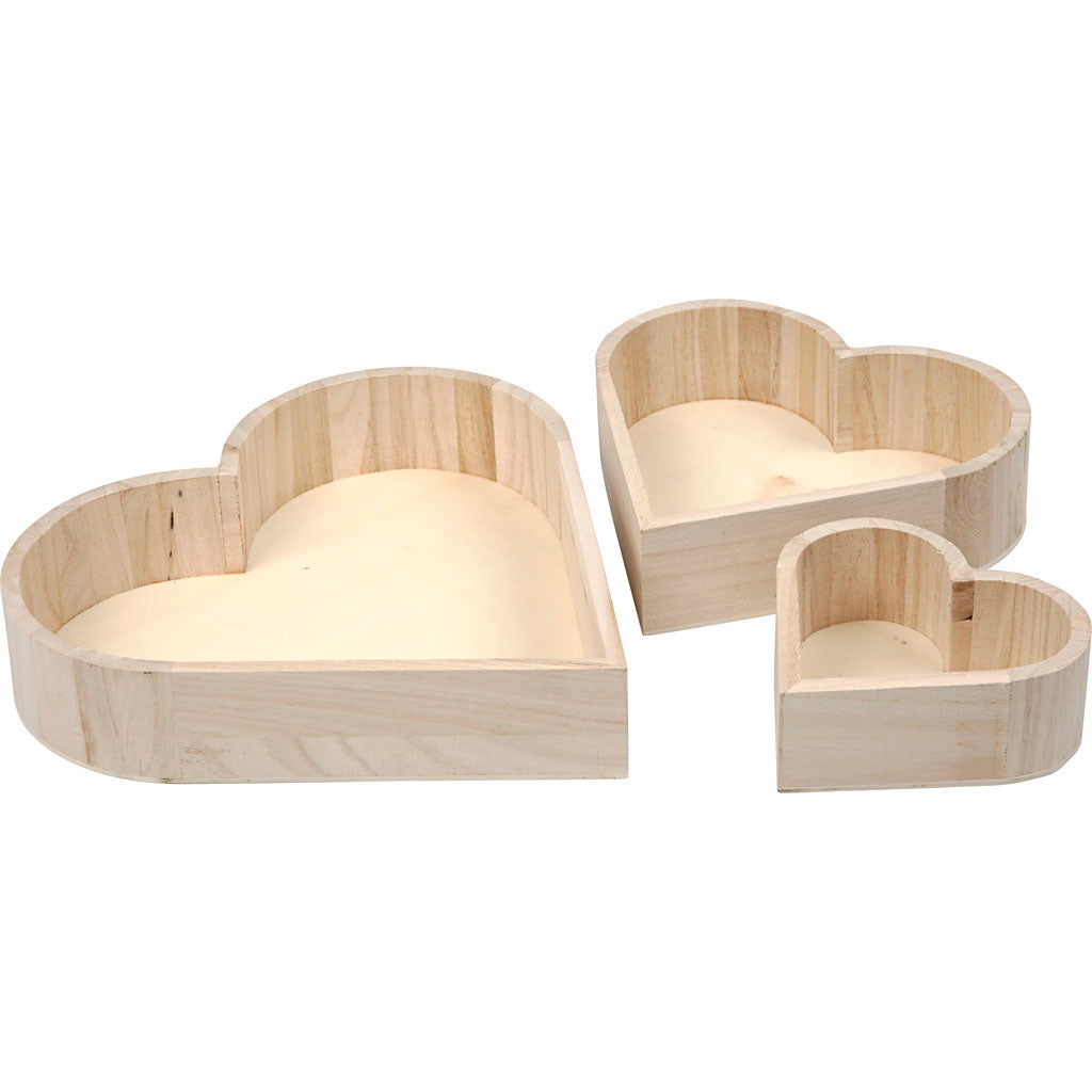 Heart Bowls, H: 13-25 cm, D. 5-5,2 cm