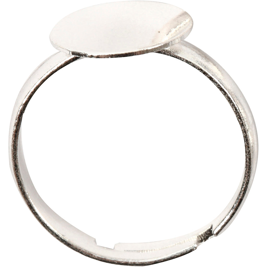 Finger Ring, silver-plated, 15pc