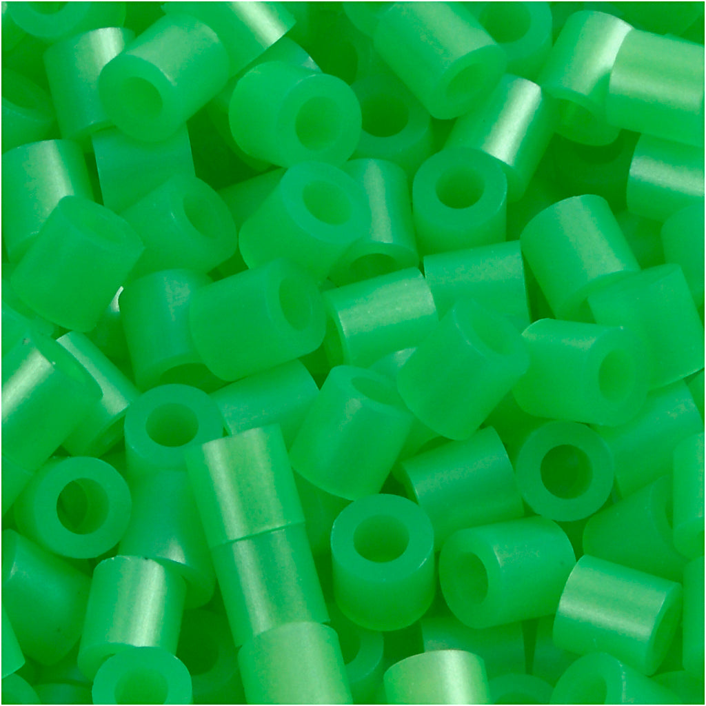 PhotoPearls, size 5x5 mm, hole size 2,5 mm, medium, green mother-of-pearl (22), 6000 pc