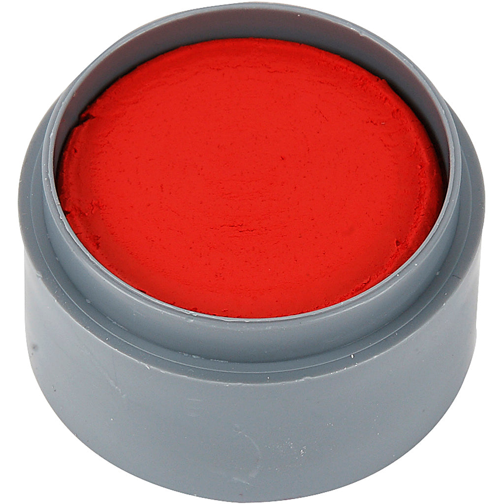 Water-based Face Paint, clear red, 15 ml/ 1 tub