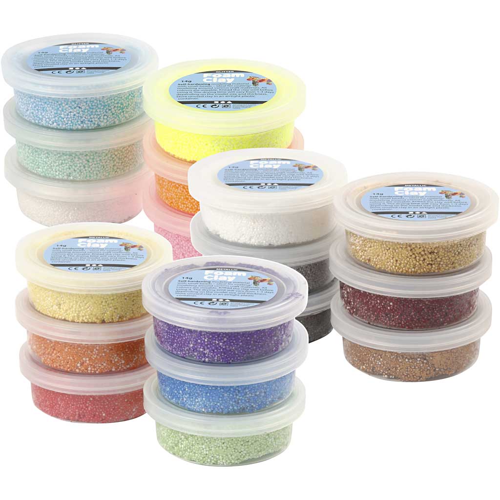 Foam Clay®, assorted colours, 3x30 pack