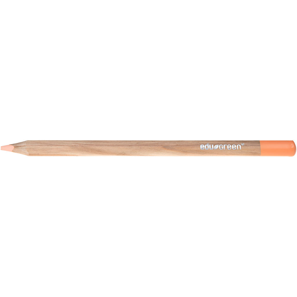 Edugreen Jumbo Coloured Pencils, lead 5 mm, salmon, 10 pc
