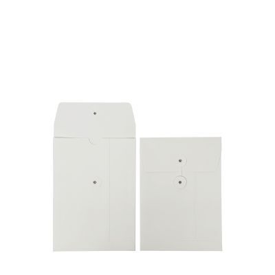 Paper invoice holders with a Japanese-style fastening 16,5x23+2x1,25cm White