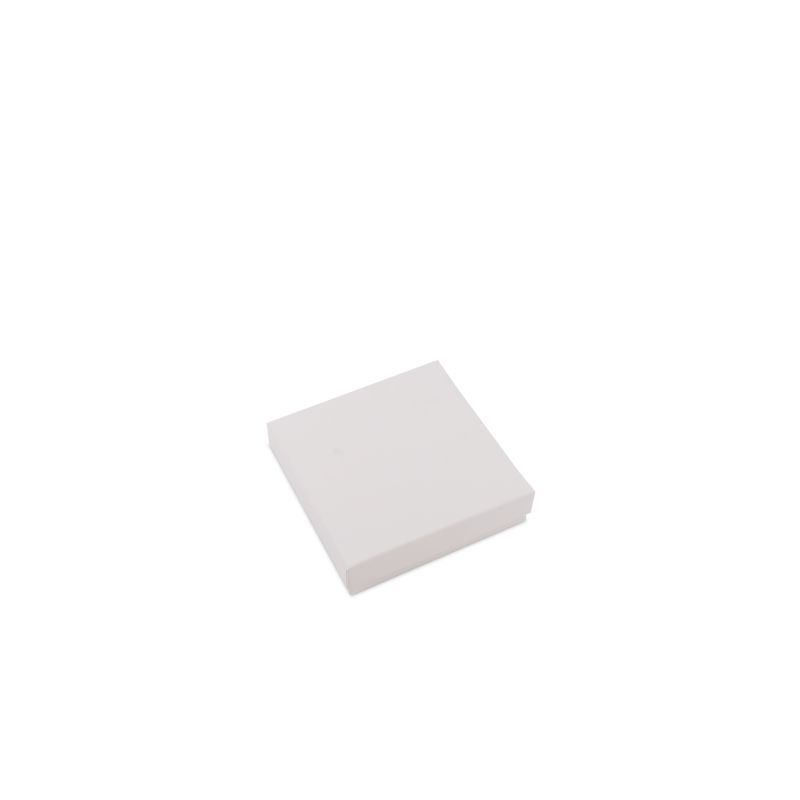 Kraft Gift Boxes with Lids 12x12x3cm White