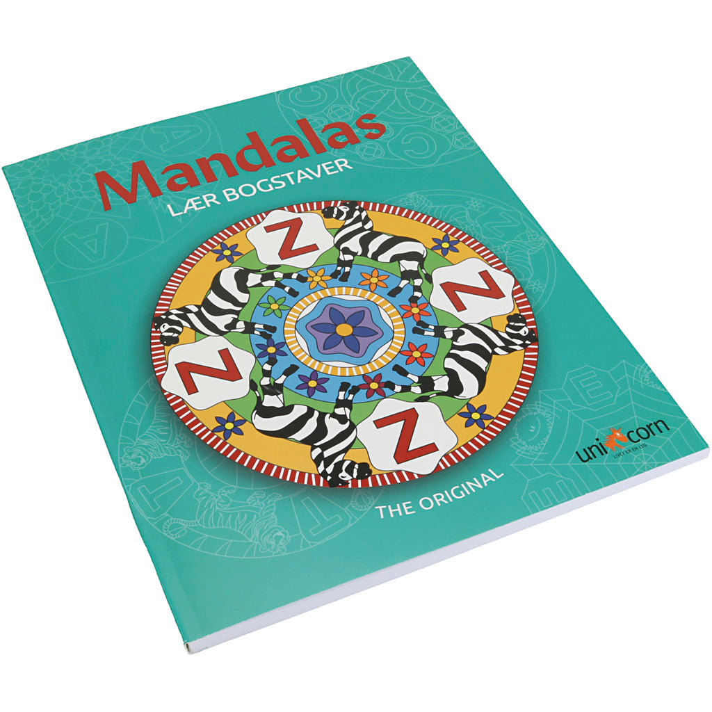 Mandala colouring books, Learn the Letters