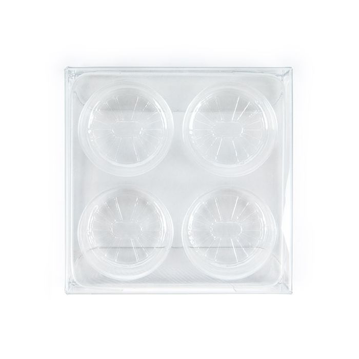 Clear Artisan Candy Box Set, Round Insert 7x2.1x6.8 cm