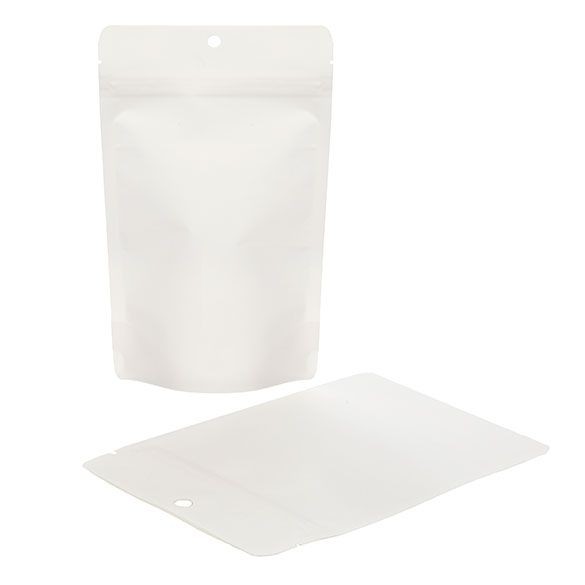 Stand Up Pouches Compostable Kraft White 13x7.9x20.6cm | 113 grams