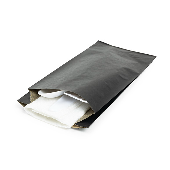 Black Grease Resistant Bags 8,9x2,9x19,7cm