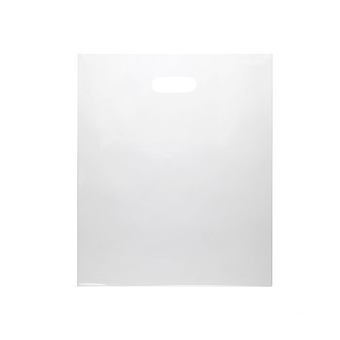 Plastic Carrier Bags Clear 38.1x45.7cm 60 micron LDPE