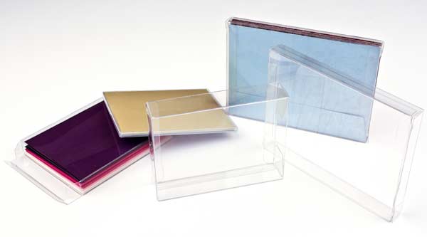 Plastic Gift Boxes 9.5x2.1x13.2cm Crystal Clear