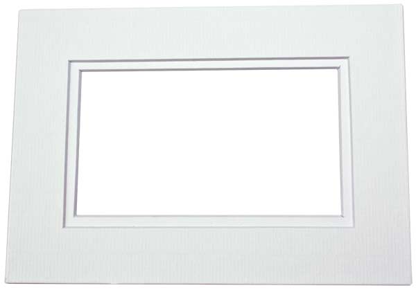 Mount Board Double thick White/White Core 40.6x50.8cm with 27x34cm Window