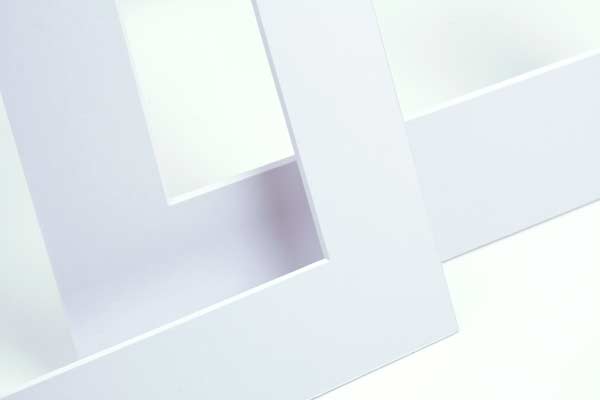 Mount Board White 27x34.6cm Window - Outer size 40.6x50.8cm