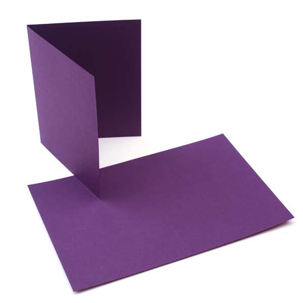 Cards dark Purple 17.8x12.4cm