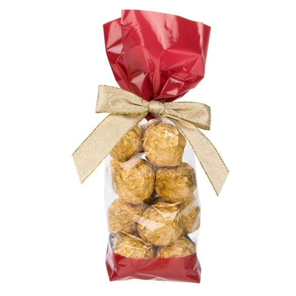 Printed Bags Red 6.7x4.8x27.3cm with side gusset