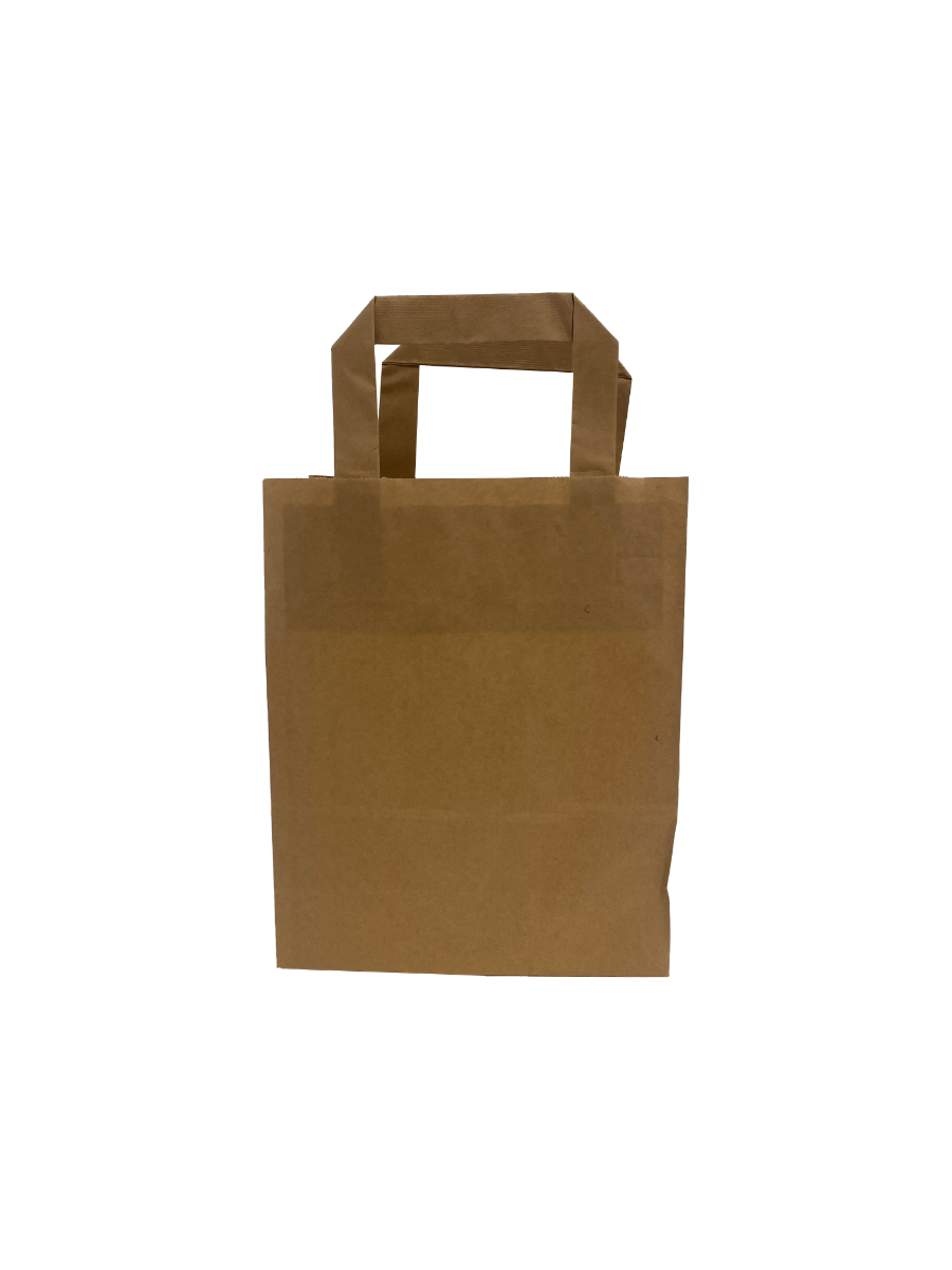 Paper Carrier Bags 18x8x22cm Brown Kraft 70 g/qm