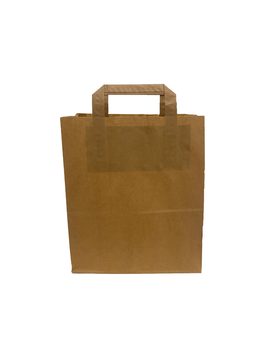 Paper Carrier Bags 22x10x28cm Brown Kraft 70 g/qm
