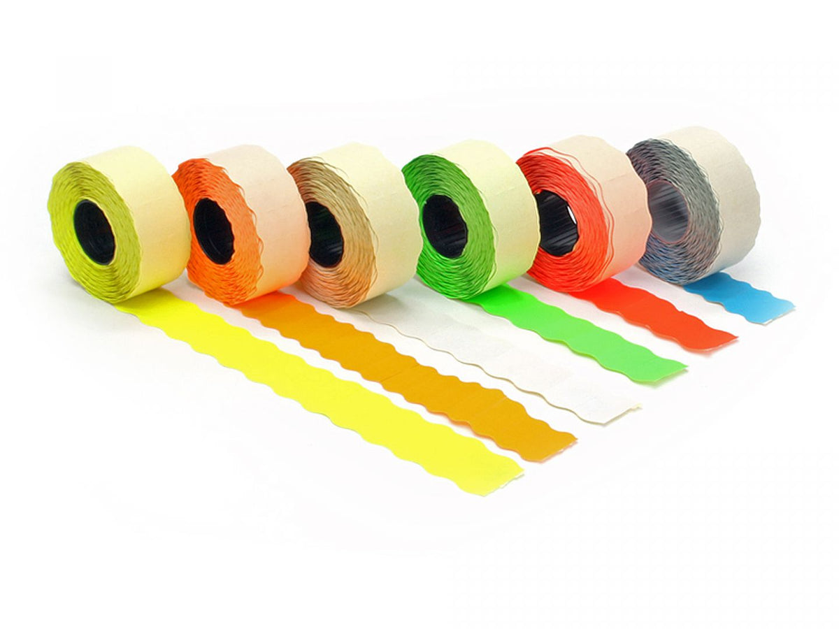 Price label 26x12 mm white permanent 1500 pcs. per roll (1 roll)
