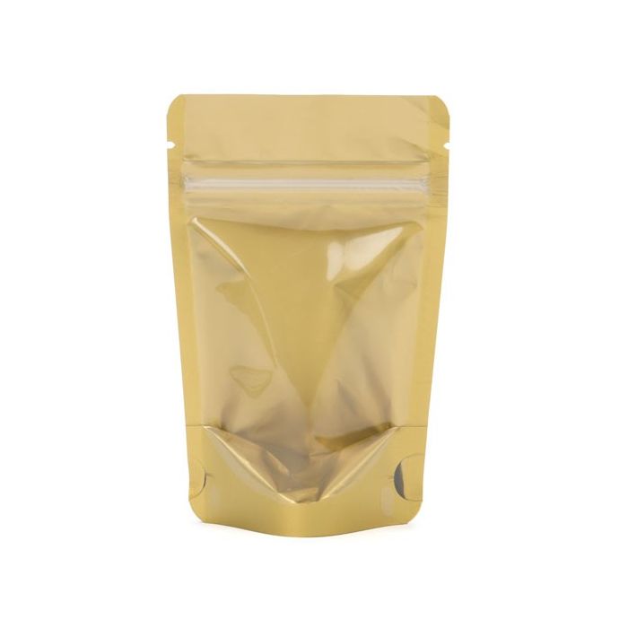 Stand Up Pouches Transparent/Gold 13x8x20.5cm | 113 grams