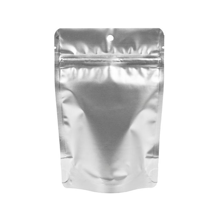 Stand Up Pouches Silver 10,2x6x15,2cm With Hanghole