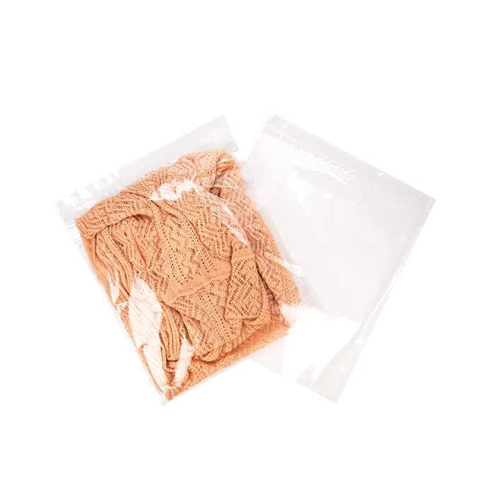 Grip Seal Bags with Hang hole 33x38cm Crystal Clear PP 50 micron
