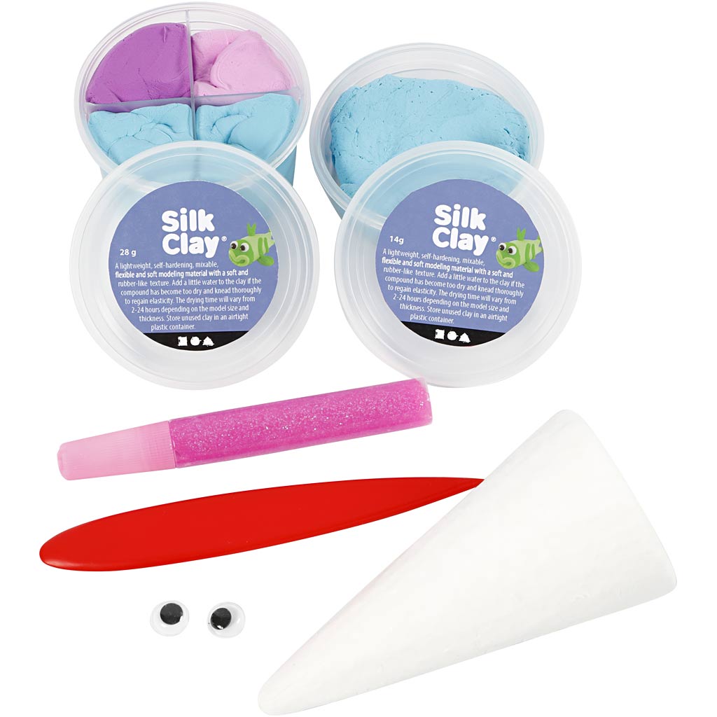 Lu-La, Hellblau, Pink, Flieder, 1 Set [HOB-100783]